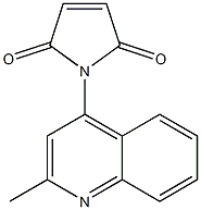 1-(2-methylquinolin-4-yl)-2,5-dihydro-1H-pyrrole-2,5-dione Struktur