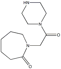 1-(2-oxo-2-piperazin-1-ylethyl)azepan-2-one Structure