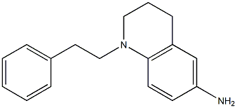 1-(2-phenylethyl)-1,2,3,4-tetrahydroquinolin-6-amine,,结构式