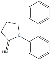 1-(2-phenylphenyl)pyrrolidin-2-imine,,结构式