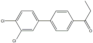 1-(3',4'-dichloro-1,1'-biphenyl-4-yl)propan-1-one Structure