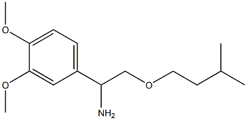 1-(3,4-dimethoxyphenyl)-2-(3-methylbutoxy)ethan-1-amine|