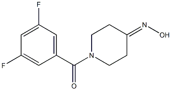 1-(3,5-difluorobenzoyl)piperidin-4-one oxime Structure