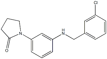 1-(3-{[(3-chlorophenyl)methyl]amino}phenyl)pyrrolidin-2-one