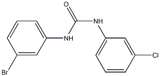 1-(3-bromophenyl)-3-(3-chlorophenyl)urea Structure