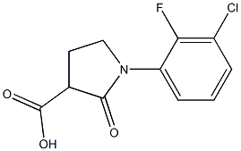  1-(3-chloro-2-fluorophenyl)-2-oxopyrrolidine-3-carboxylic acid