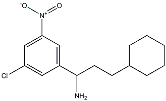 1-(3-chloro-5-nitrophenyl)-3-cyclohexylpropan-1-amine