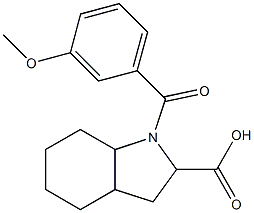 1-(3-methoxybenzoyl)octahydro-1H-indole-2-carboxylic acid