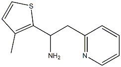 1-(3-methylthiophen-2-yl)-2-(pyridin-2-yl)ethan-1-amine Structure