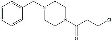1-(4-benzylpiperazin-1-yl)-3-chloropropan-1-one Structure