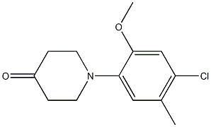 1-(4-chloro-2-methoxy-5-methylphenyl)piperidin-4-one|