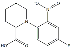 1-(4-fluoro-2-nitrophenyl)piperidine-2-carboxylic acid Structure