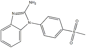 1-(4-methanesulfonylphenyl)-1H-1,3-benzodiazol-2-amine 结构式