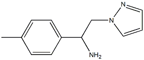 1-(4-methylphenyl)-2-(1H-pyrazol-1-yl)ethanamine Struktur