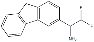 1-(9H-fluoren-3-yl)-2,2-difluoroethan-1-amine 结构式