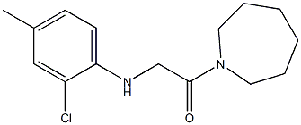 1-(azepan-1-yl)-2-[(2-chloro-4-methylphenyl)amino]ethan-1-one Structure
