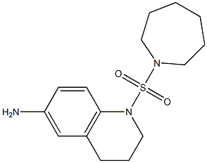 1-(azepane-1-sulfonyl)-1,2,3,4-tetrahydroquinolin-6-amine Structure