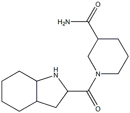 1-(octahydro-1H-indol-2-ylcarbonyl)piperidine-3-carboxamide Structure