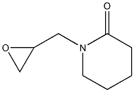 1-(oxiran-2-ylmethyl)piperidin-2-one Struktur
