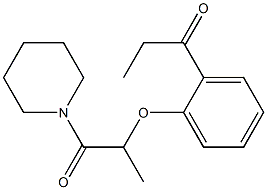 1-(piperidin-1-yl)-2-(2-propanoylphenoxy)propan-1-one