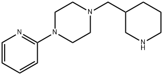1-(piperidin-3-ylmethyl)-4-(pyridin-2-yl)piperazine, 896054-31-2, 结构式