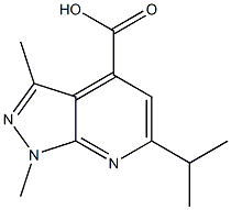 1,3-dimethyl-6-(propan-2-yl)-1H-pyrazolo[3,4-b]pyridine-4-carboxylic acid|