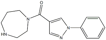 1-[(1-phenyl-1H-pyrazol-4-yl)carbonyl]-1,4-diazepane Struktur