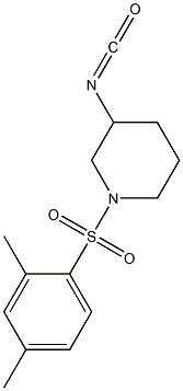 1-[(2,4-dimethylbenzene)sulfonyl]-3-isocyanatopiperidine Structure