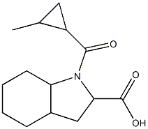 1-[(2-methylcyclopropyl)carbonyl]octahydro-1H-indole-2-carboxylic acid Structure