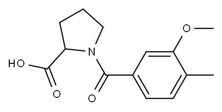 1-[(3-methoxy-4-methylphenyl)carbonyl]pyrrolidine-2-carboxylic acid
