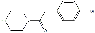 1-[(4-bromophenyl)acetyl]piperazine Struktur
