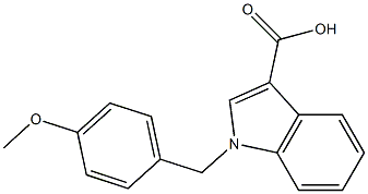 1-[(4-methoxyphenyl)methyl]-1H-indole-3-carboxylic acid Structure