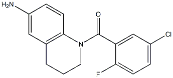1-[(5-chloro-2-fluorophenyl)carbonyl]-1,2,3,4-tetrahydroquinolin-6-amine 结构式