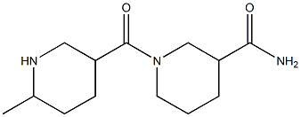 1-[(6-methylpiperidin-3-yl)carbonyl]piperidine-3-carboxamide Structure