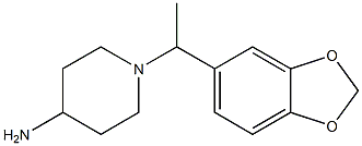 1-[1-(2H-1,3-benzodioxol-5-yl)ethyl]piperidin-4-amine Structure