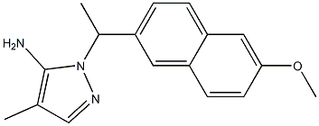 1-[1-(6-methoxynaphthalen-2-yl)ethyl]-4-methyl-1H-pyrazol-5-amine