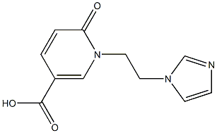 1-[2-(1H-imidazol-1-yl)ethyl]-6-oxo-1,6-dihydropyridine-3-carboxylic acid Structure