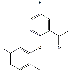 1-[2-(2,5-dimethylphenoxy)-5-fluorophenyl]ethan-1-one Structure