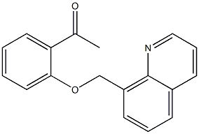 1-[2-(quinolin-8-ylmethoxy)phenyl]ethan-1-one Structure