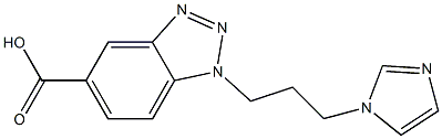 1-[3-(1H-imidazol-1-yl)propyl]-1H-1,2,3-benzotriazole-5-carboxylic acid