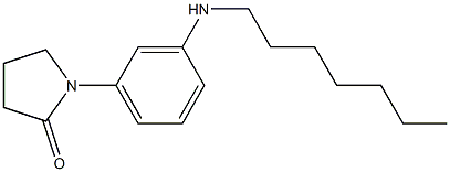 1-[3-(heptylamino)phenyl]pyrrolidin-2-one 结构式
