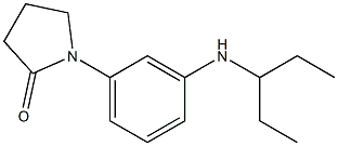 1-[3-(pentan-3-ylamino)phenyl]pyrrolidin-2-one Struktur