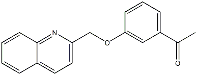 1-[3-(quinolin-2-ylmethoxy)phenyl]ethan-1-one Structure