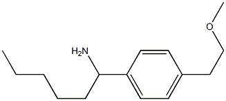 1-[4-(2-methoxyethyl)phenyl]hexan-1-amine