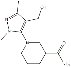  1-[4-(hydroxymethyl)-1,3-dimethyl-1H-pyrazol-5-yl]piperidine-3-carboxamide