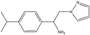 1-[4-(propan-2-yl)phenyl]-2-(1H-pyrazol-1-yl)ethan-1-amine Structure