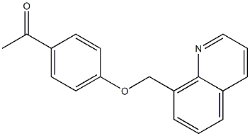 1-[4-(quinolin-8-ylmethoxy)phenyl]ethan-1-one Structure