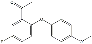 1-[5-fluoro-2-(4-methoxyphenoxy)phenyl]ethan-1-one