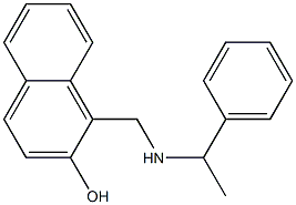 1-{[(1-phenylethyl)amino]methyl}naphthalen-2-ol Structure