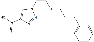 1-{2-[(3-phenylprop-2-en-1-yl)oxy]ethyl}-1H-1,2,3-triazole-4-carboxylic acid